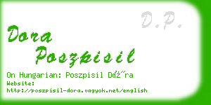 dora poszpisil business card